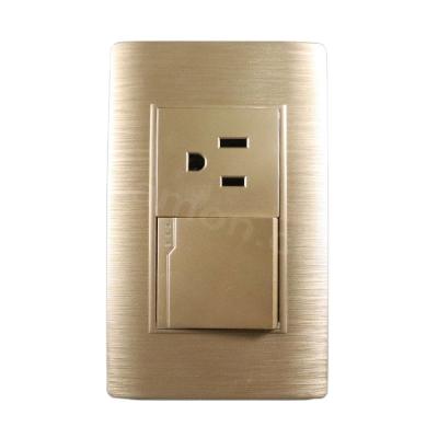 China Good Quality PC and Socket Switch 220v Switch Office Good Quality Electrical Wall Socket for sale