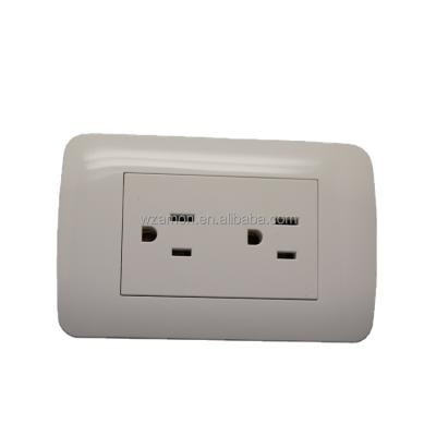 China 110 125 CE 127v 118 ABS PC socket outlet duplex electrical receptacle residential/general purpose white Latin American white outdoor inwall light for sale