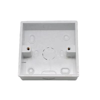 China Plastic PVC R-U Push Button Control Holder Mount 86 Type PVC ABS Smart Electrical Wall Strip Switches Switch Socket For Boxes Box for sale