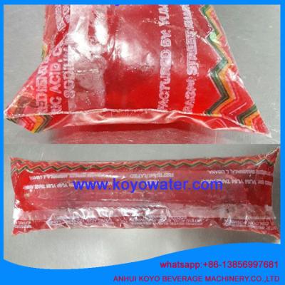 China 175ml back seal ice pop bag sachet water juice filling and sealing machine for sale