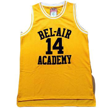 China Free Shipping Custom #14 #25 Antibacterial Yellow Movie Basketball Singlet For Men for sale