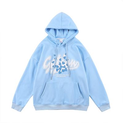 China Custom Logo Style Women Hoodies Couples Gear Hoodie College Lazy Oversized Windproof Hoodies Style for sale