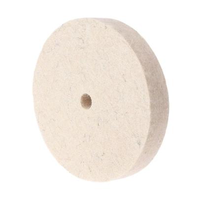 China 30*6mm polishing wheel with felt crank flanged disc wool fin abrasive disc felt polishing discs for sale