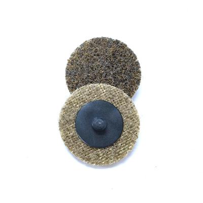 China Remove Rust 2 Inch Medium Grade SC Nonwoven Brown Surface Curing Quick Change Disc for sale