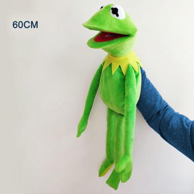 China Hot Sale Wholesale Green Kermit Frog Puppet Plush Doll Hand Puppets Eco-friendly Material for sale