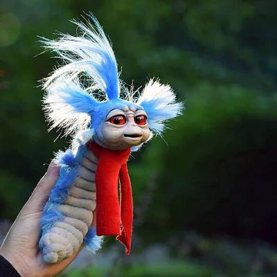 China Eco-Friendly Toy Worm From Labyrinths Handmade Funny Worm Stuffed Toy Present Plush Doll Fitget Toys for sale