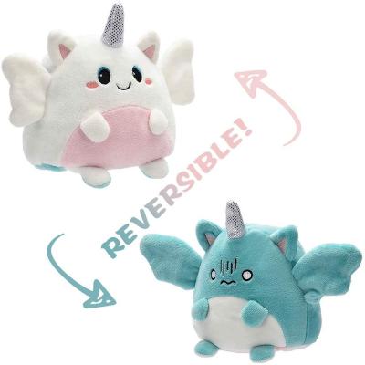 China Custom Double Sided Custom Eco-Friendly Material Unicorn Plush Cute Mood Plush Plush Logo Plush Toy For Kids Girls Boys for sale