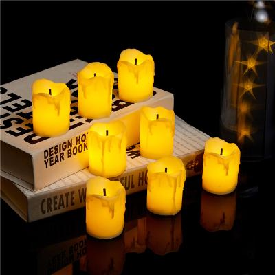 China Amazon Flameless Wick Led Candles Safety Hot Sale Home Decoration Factory Direct Sale Black Flickering Candles LED Velas for sale