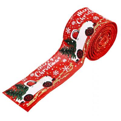 China Christamas Home Decoration Holiday Christmas Grosgrain Ribbon Set For Gift Package Wrapping Hair Bow Clip Accessory Crafting Wedding Decor for sale