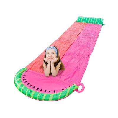 China Environmental Protection PVC Watermelon 18ft 58in Slide Waterslide Water Slide For Backyard Water Slide Double Stroke Durable Quality PVC Water Toy children for sale