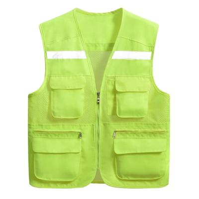 China Hot sale unisex breathable anti-pilling work outdoor wear-resistant custom fishing vest with multi pocket for sale