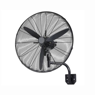 China Round S Arm Room Under Motor 20 24 26 30 Inch 3 Blade 180w Industrial Wall Mounted Fans For Wall for sale