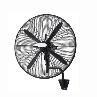 China Round S Arm Part Under Motor 20 24 26 30 Inch 4 Blade Copper Industrial Motor Wall Fans For Outdoor Garage Warehouse Workshop Factory Cooling for sale