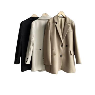 China Custom Made Anti-Shrink Jacket Ladies Casual Ladies Summer Coat 100% Polyester Long Coat Fashion Coat for sale