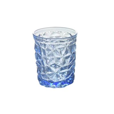 China Morden 2023 Luxury Hot Selling Glasses Set 6 Pcs Drinking Water Cup Transparent Ripple Glass Cup for sale