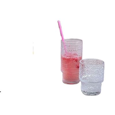 China 2023 Country Juice Hot Selling Drinking Glass with Special Touch Feeling for Hotel Restaurant Home Camping for sale