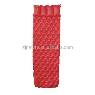 China 190T Polyester Folding Fashion Tube Series Air Mattress Outdoor Padded Camping Self-inflating Mats for sale