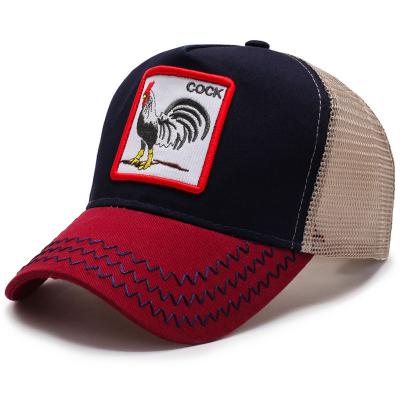 China Wholesale Custom 5-Panel Hat Promotional Hat Embroidery Animal Trucker Caps Cheap Advertising Baseball Cap for sale