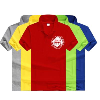 China 2022 Summer Breathable Party Business Promotional Gift Advertising Promotional Logo Popular Custom Gift Polo T-shirt for sale