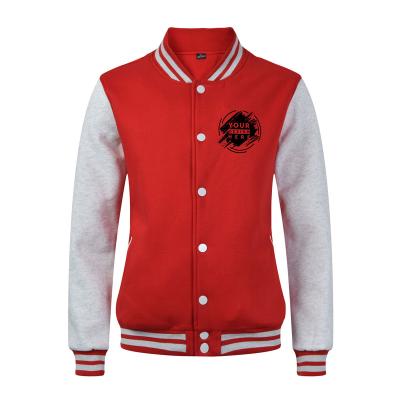 China Breathable High Quality Promotional Custom Embroidered Logo Advertising Baseball Jacket for sale