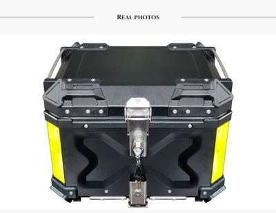 China 38L Large Capacity Motorcycle Tail Box Motorcycle Aluminum Top Case Waterproof Shockproof Aluminum Crate for sale