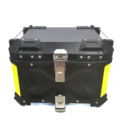 China New Style 2022 Black Waterproof Rear Tail Box Aluminum Motorcycle Aluminum Top Case for sale