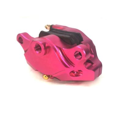 China 100% Aluminum High Quality Screened 6061 T6 CNC Anodized Motorcycle Customizable Rear Brake Calipers for sale