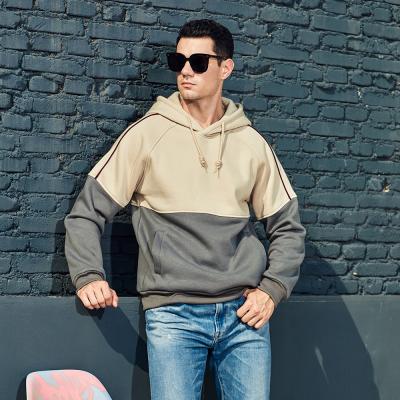 China Anti-wrinkle wholesale new basic gray hoodie design streetwear can custom made men's two color winter hoodies for sale