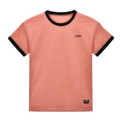 China Boys Girls Anti-Shrink Polyester T-shirt Kids Shirts Summer Breathable Cartoon Clothes Baby Boy T-shirt for sale