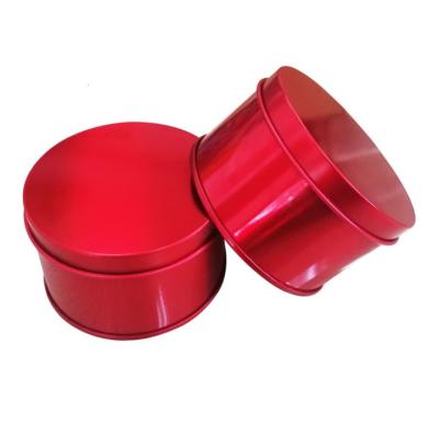 China Cover New Food Grade Customized Printed Round Tin Case Candy Storage Can Wholesale for sale