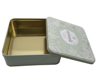 China Custom Square Biscuit/Biscuit Tin Box Biscuit Storage Case Wholesale for sale