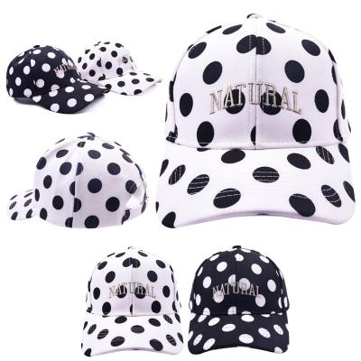 China Dot Print Embroidered Letters Polka Dot Print Breathable Waterproof Wearable Outdoor Hat, Baseball Caps, Trucker Hat for sale