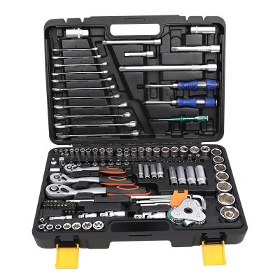 China High Quality Car Repair Garage Workshop Ring 121pcs Ratchet Wrench Set Bit Hardware Socket Inch Metric Auto Repair Hand Tools for sale