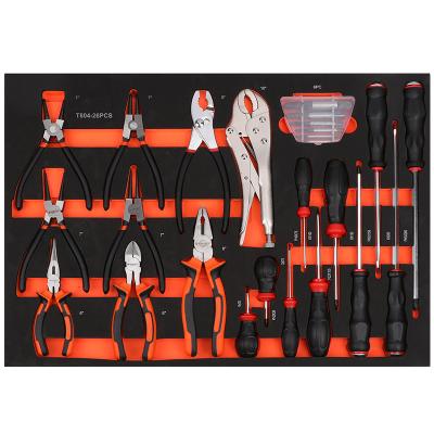 China All Tool Cart Replacement Drawer 26 Pcs Multiple Styles 175 Circlip Pliers Screwdriver Tool Kit for sale