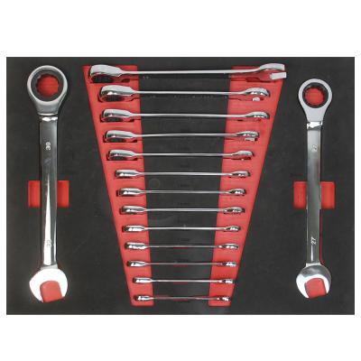 China All New Multi-size Dual Function Rotary Ratchet Open Torx Tool Kit Tray Open Torx Tool Cabinet for sale