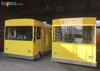 China Customized Mobile Food Trailer Theme Park Food Truck Vendors 3 Layers Flooring for sale