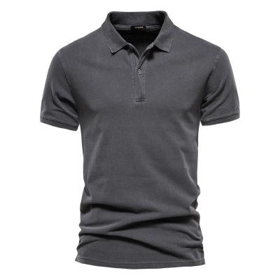 China Anti-wrinkle Summer Short Sleeve 220g Polo Shirts Men High Quality T-Shirt For Men's Polo Shirt for sale