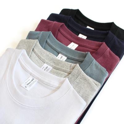 China High Quality Anti-Wrinkle Plain Shirts Soft Basic Men's T-shirt Heavy Thick 100% Cotton 265gsm T-Shirt For Men for sale