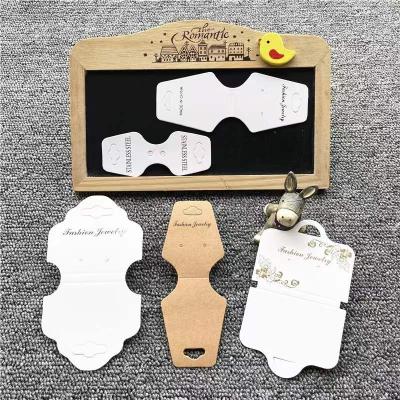 China Custom High Quality Paper Cardboard Paper Holder Cardboard Jewelry Packaging Holder Morden Necklace Earrings Jewelry Display Card for sale