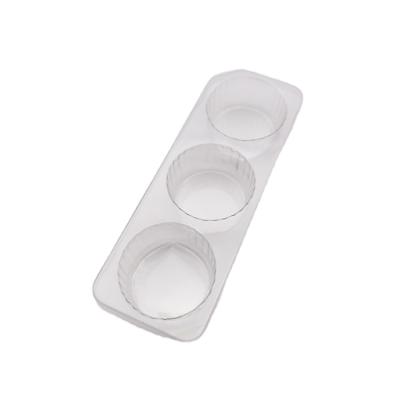 China Recyclable Packaging Custom Plastic Macaron Tray With Lid Blister OEM Food Chocolate Packaging Tray for sale