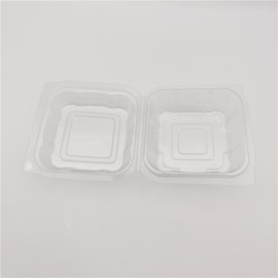 China Recyclable Custom Clear Plastic Box Strawberry Round Cake Container PET Salad Packaging Box for sale