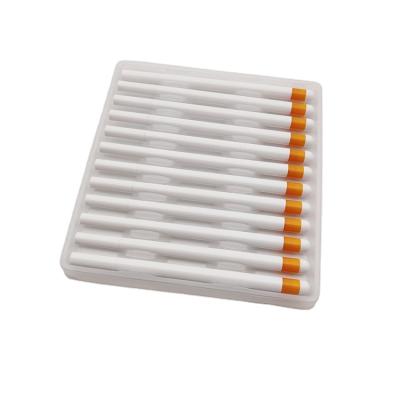 China Recyclable Wholesale Custom Acetate Pen Packaging Display Box Pencil Stationery PVC PET Box With Hanger for sale