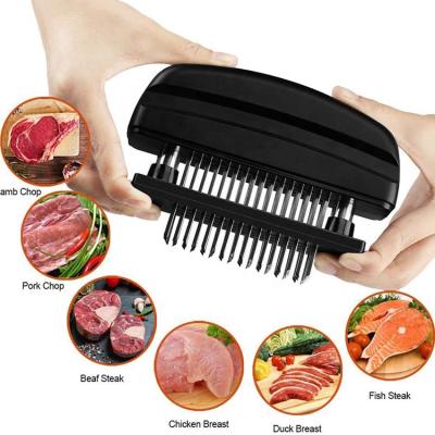 China Viable Plastic Detachable Meat Tenderizer Tool With Safety Stainless Steel Needle Blades 48 Meat Tenderizer for sale