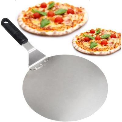 China Stocked Paddle Round Cake Shovel Baking Tools 12 Inch Pizza Peel Handle Case For Baking Pizza Stone Oven And Grill for sale