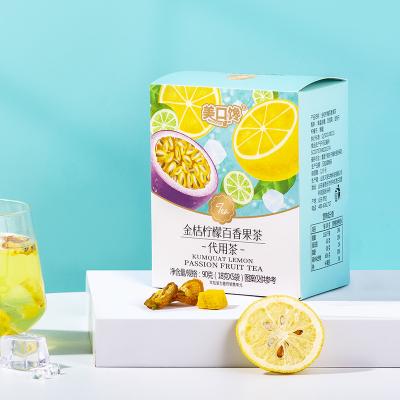 China Tea Drinks Wholesale Yummeet Kumquat Lemon Passionflower Passion Fruit Flavor Tea for sale