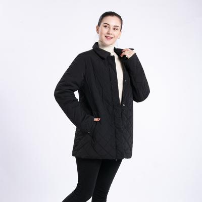 China High quality waterproof and good price women's long coat winter windproof hooded cotton quilted warm jackets for sale