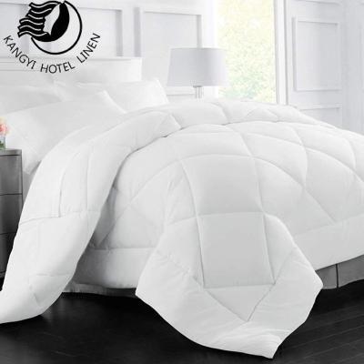 China High Quality 100% Cheap Hotel Home Duvet Covers Cotton Hotel Comforter King Size White Four Season Quilt for sale