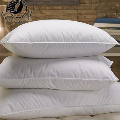 China 5 Star Nondisposable Cheap Goose Down Feather Pillow Selling Bed Pillows Cotton Home Luxury White Hotel for sale