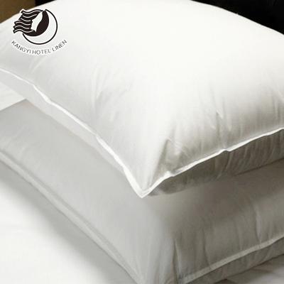 China Nondisposable Comfortable Feather Sleep Microfiber Soft Feather Pillow For 5 Star Hotel for sale