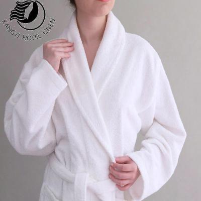 China New Hotel Spa Plus Size White Custom Cheap Plus Size Four Seasons Cotton Cut Velvet Hotel Bathrobe for sale